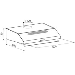 Вытяжка Lex Simple 600 (нержавеющая сталь)