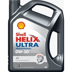 Моторное масло Shell Helix Ultra Professional AV 0W-30 4L