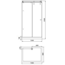 Душевая кабина AQUANET Gamma 140x80-12 R