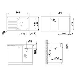 Кухонная мойка Blanco Lantos 45S-IF Compact