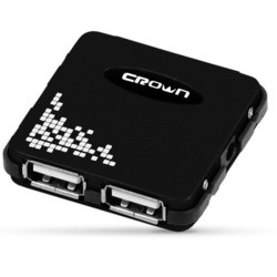 Картридер/USB-хаб Crown CMH-B07