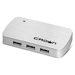 Картридер/USB-хаб Crown CMH-B23