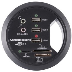 Картридер/USB-хаб MODECOM IN-DESK 80