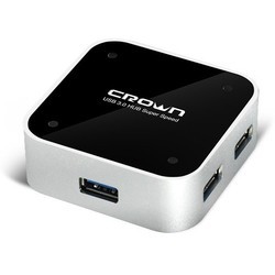 Картридер/USB-хаб Crown CMU3-04