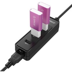 Картридер/USB-хаб Orico HF4U