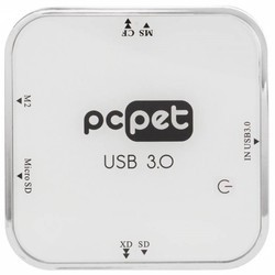 Картридер/USB-хаб PC PET BW-C3015A