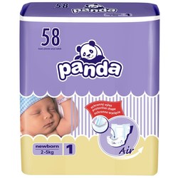 Подгузники (памперсы) Panda Diapers 1 / 58 pcs