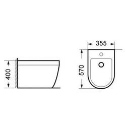 Биде BelBagno Dune BB5382G