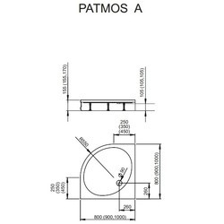 Душевой поддон Radaway Patmos A 4S11155-03