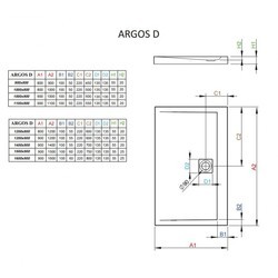 Душевой поддон Radaway Argos D 4AD812-01