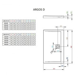 Душевой поддон Radaway Argos D 4AD910-01