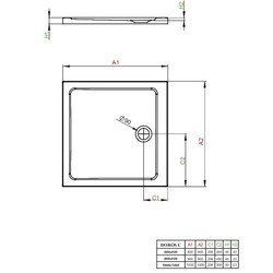 Душевой поддон Radaway Doros C SDRC1010-01