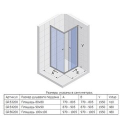 Душевая кабина RIHO Hamar CT 80x80