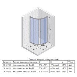 Душевая кабина RIHO Hamar KR 100x100