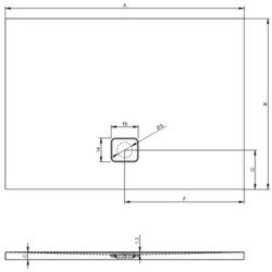 Душевой поддон RIHO Basel 404 100x80