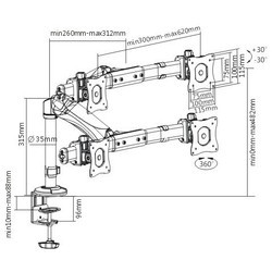 Подставка/крепление Brateck LDT05-C011D