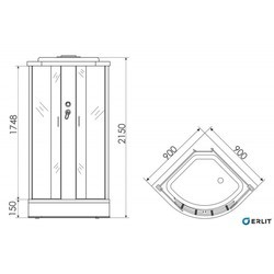 Душевая кабина Erlit ER 3508P