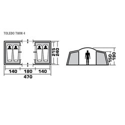 Палатка Trek Planet Toledo Twin 4