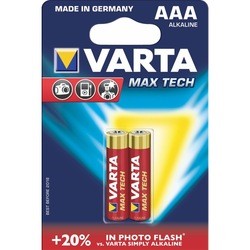 Аккумуляторная батарейка Varta Max Tech 2xAAA