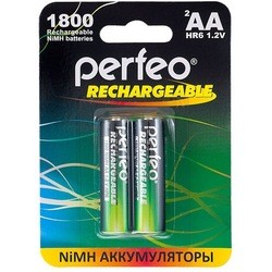 Аккумуляторная батарейка Perfeo 2xAA 1800 mAh