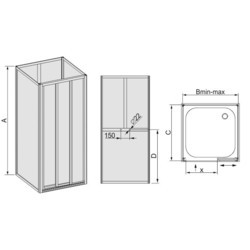 Душевая кабина Sanplast KC/DTr-70