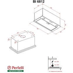 Вытяжка Perfelli BI 6812 W LED