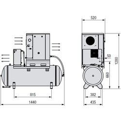 Компрессор Comaro LB 5.5-08/200