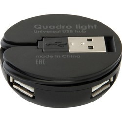 Картридер/USB-хаб Defender Quadro Light