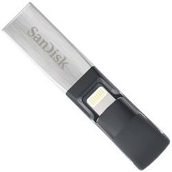 USB Flash (флешка) SanDisk iXpand USB 3.0 64Gb (серебристый)