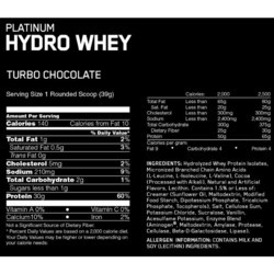 Протеин Optimum Nutrition Platinum Hydrowhey 0.454 kg