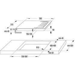 Варочная поверхность Gorenje G6 N50 RW (черный)