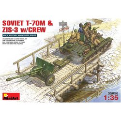 Сборная модель MiniArt Soviet T-70M and ZIS-3 w/Crew (1:35)