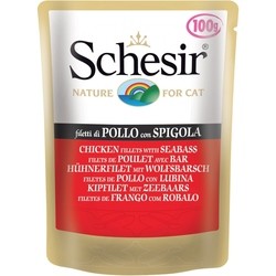 Корм для кошек Schesir Adult Pouch Chicken/Seabass 0.1 kg