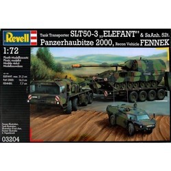 Сборная модель Revell SLT50-3 Elefant, Panzerhaubitze 2000, Fennek (1:72)