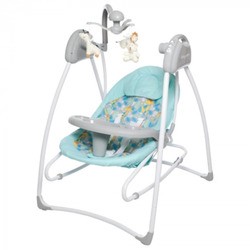 Кресло-качалка Baby Care Butterfly 2 in 1 (бирюзовый)