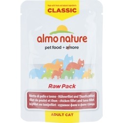 Корм для кошек Almo Nature Adult Classic Raw Pack Chicken/Tuna 0.055 kg
