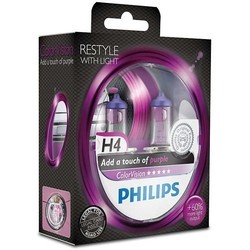 Автолампа Philips ColorVision Yellow H4 2pcs