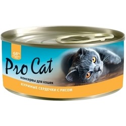 Корм для кошек Pro Cat Adult Canned Chicken Heats/Rice 0.1 kg
