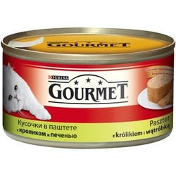 Корм для кошек Gourmet Canned Pate Rabbit/Liver 0.195 kg
