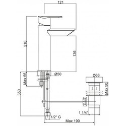 Смеситель Cezares Garda LSM11-01