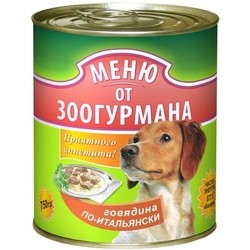 Корм для собак Zoogurman Adult Menu Beef 0.75 kg