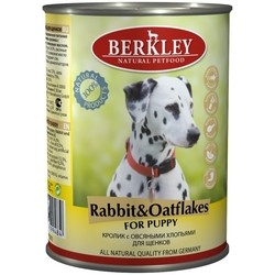 Корм для собак Berkley Puppy Canned Rabbit/Oatflakes 0.4 kg
