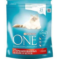 Корм для кошек Purina ONE Sterilized Beef 0.75 kg