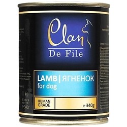 Корм для собак Clan De File Adult Canned Lamb 0.34 kg