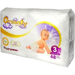 Подгузники Greenty Premium Diapers 3 / 48 pcs