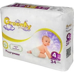 Подгузники Greenty Premium Diapers 4 / 34 pcs