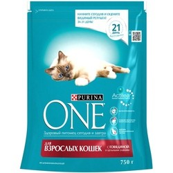 Корм для кошек Purina ONE Adult Beef/Cereals 0.75 kg