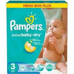 Подгузники Pampers Active Baby-Dry 3 / 174 pcs