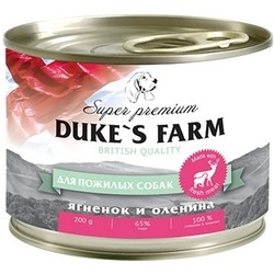 Корм для собак Dukes Farm Senior Canned Lamb/Venison 0.2 kg