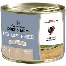 Корм для собак Dukes Farm Adult Canned Grain Free Turkey 0.2 kg